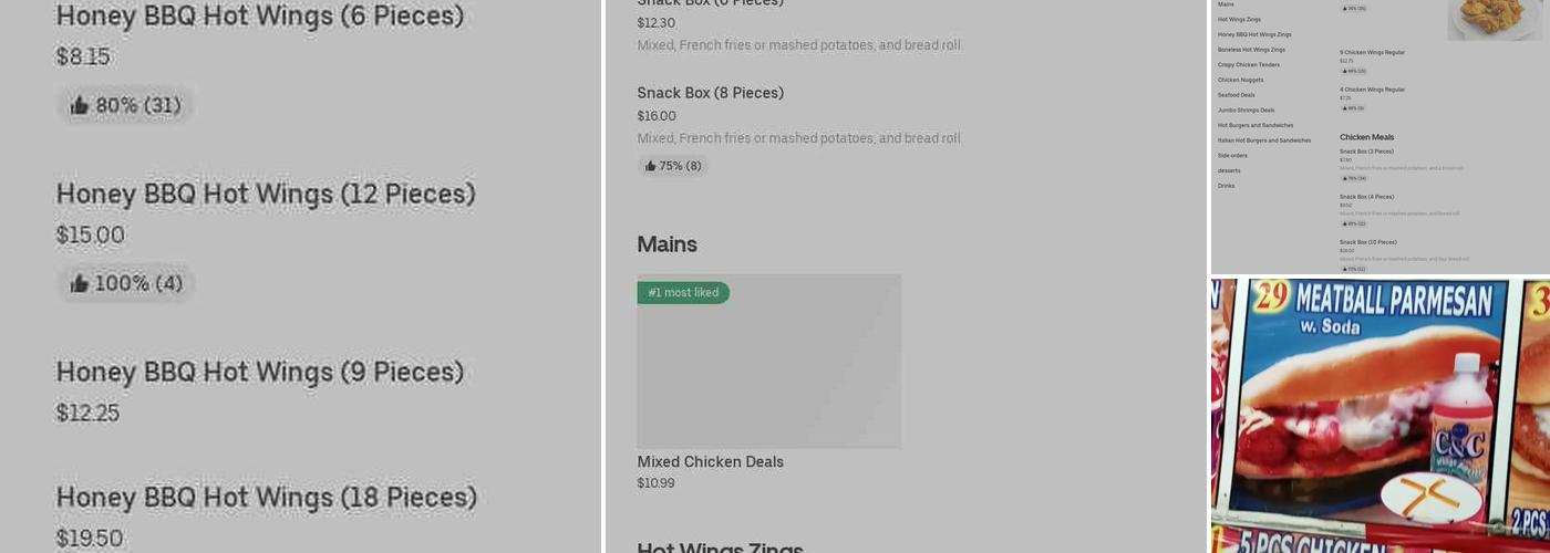 Chicken holiday in Newark Menu