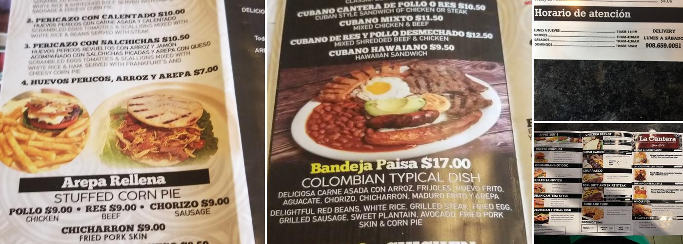 La Cantera Restaurant Menu