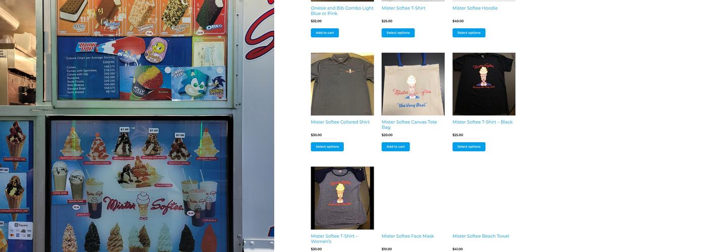 Mister Softee Depot Menu