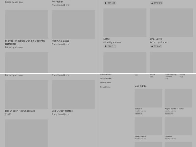 Dunkin' Menu