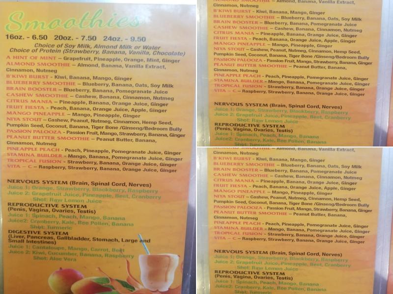 Tastee Jerk Menu
