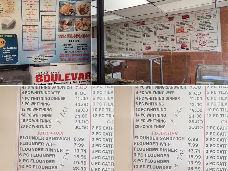 Boulevard Fish & Chips Menu