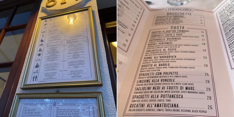 Baggio Ltd Menu