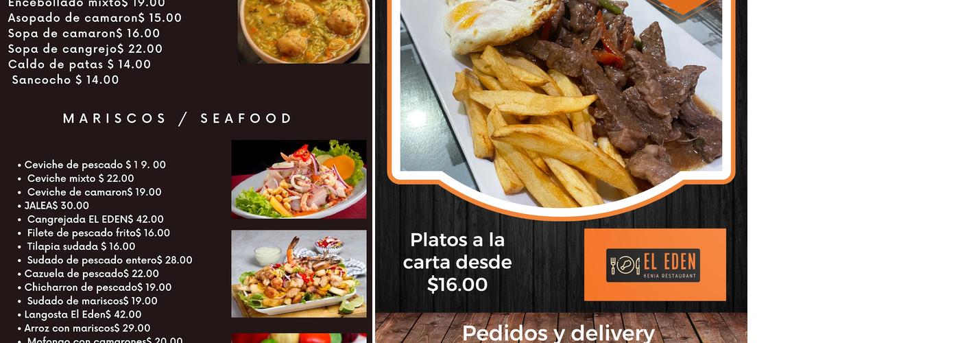 El Eden Menu