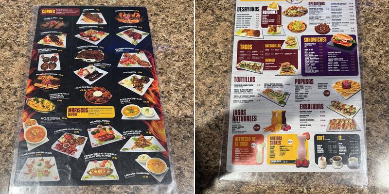 Master Cafe Menu