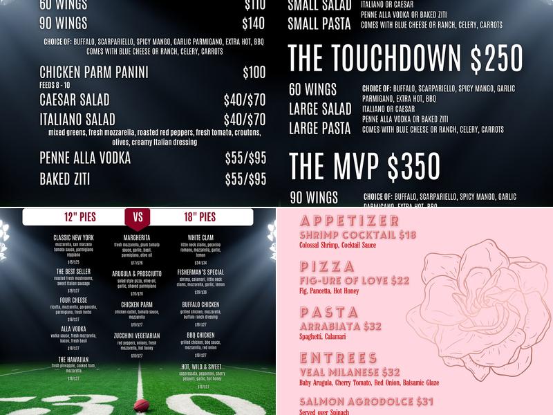 Yonkers Pizza Menu