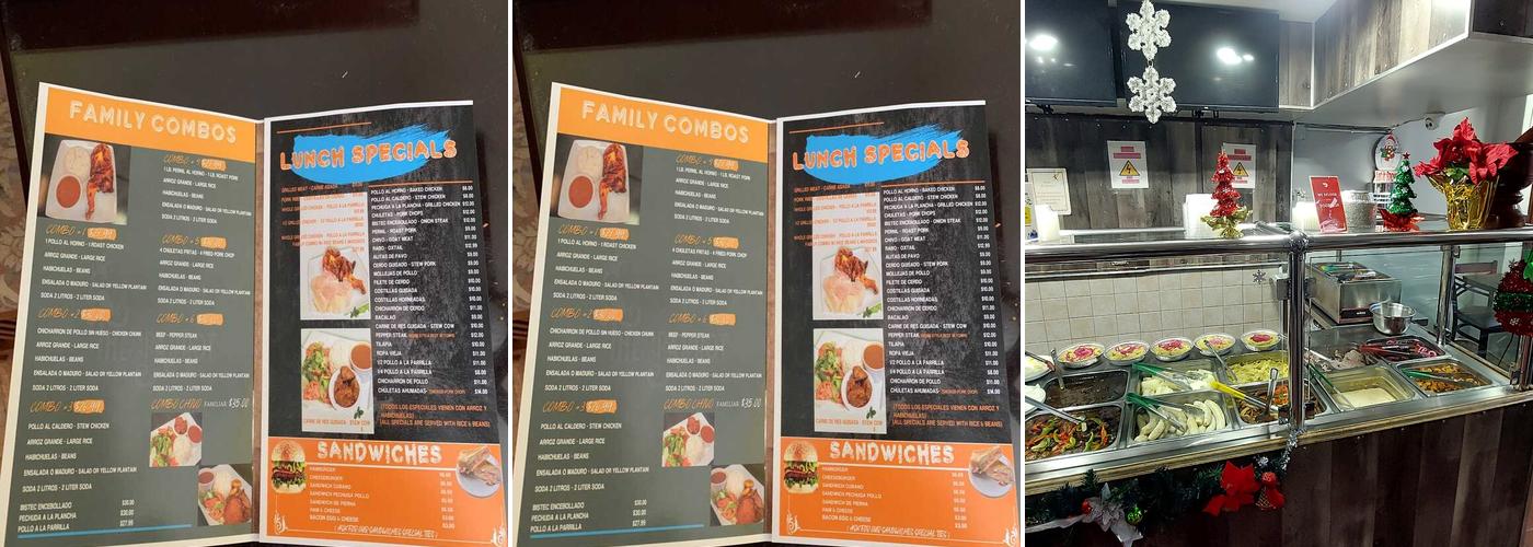 The Parrot Restaurant Menu
