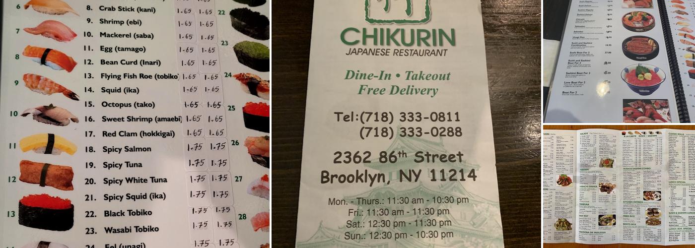 Chikurin Menu