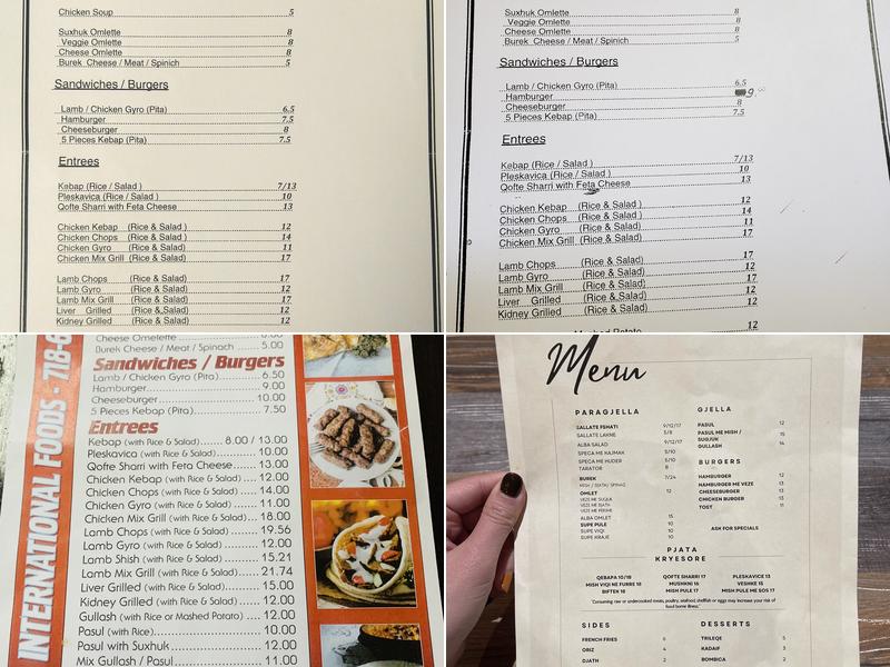 Alba Menu