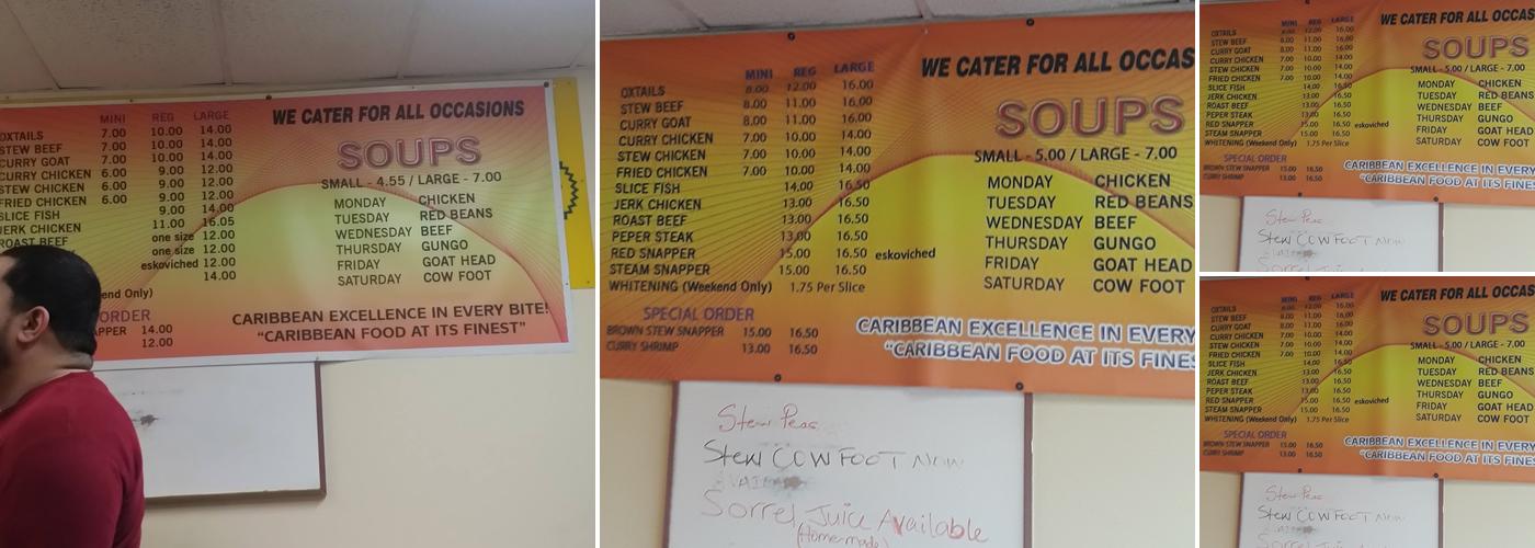 K & B Menu
