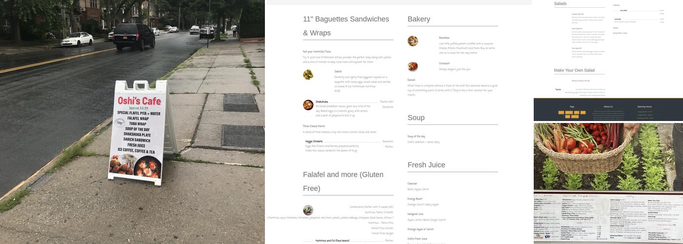 Oshi's Cafe i.n.c Menu