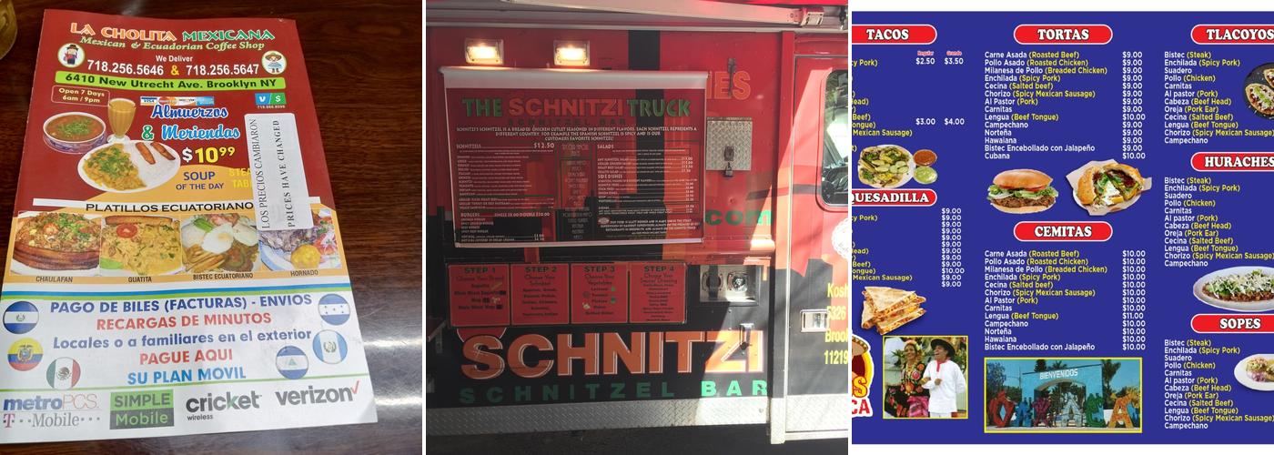 La Cholita Mexicana Menu