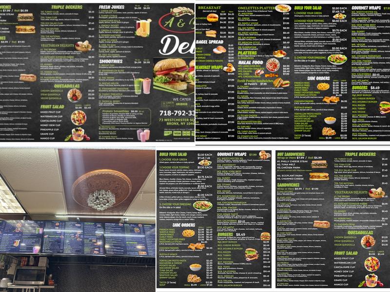 A&Y Deli Menu