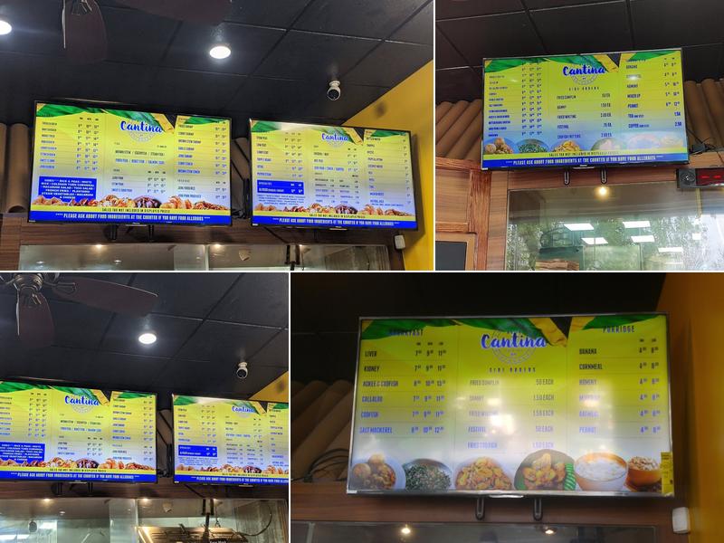 The Original Blue Cantina Menu