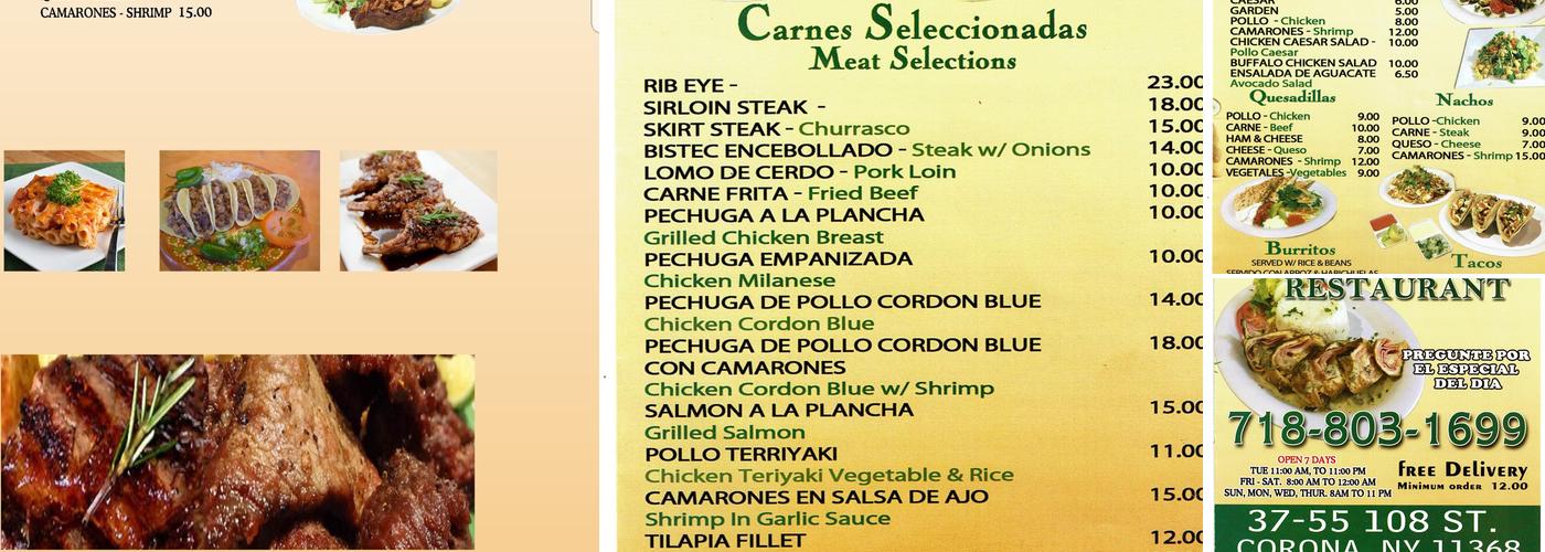 The King Of 108th Menu