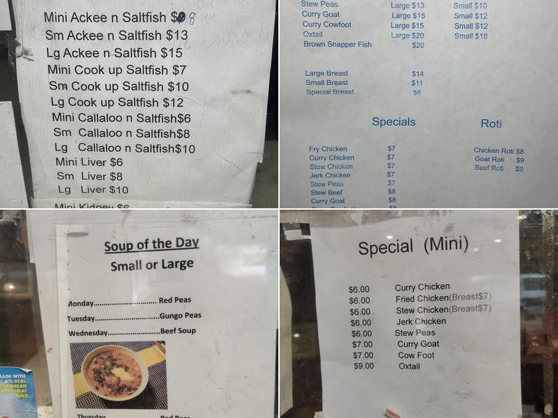 Joyce's Menu