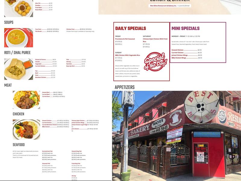 Best Bites Restaurant Menu