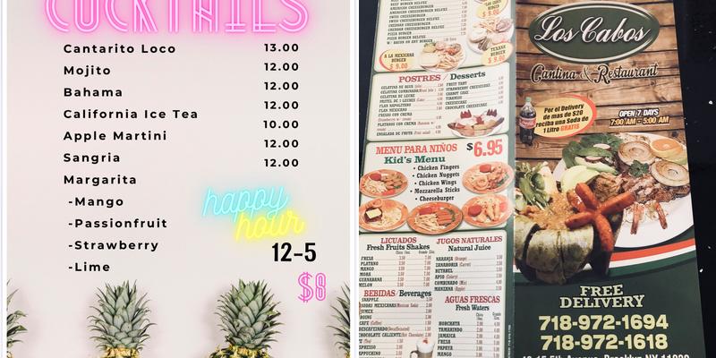 Los Cabos Menu