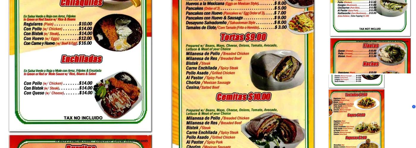 El Viejo John's Menu