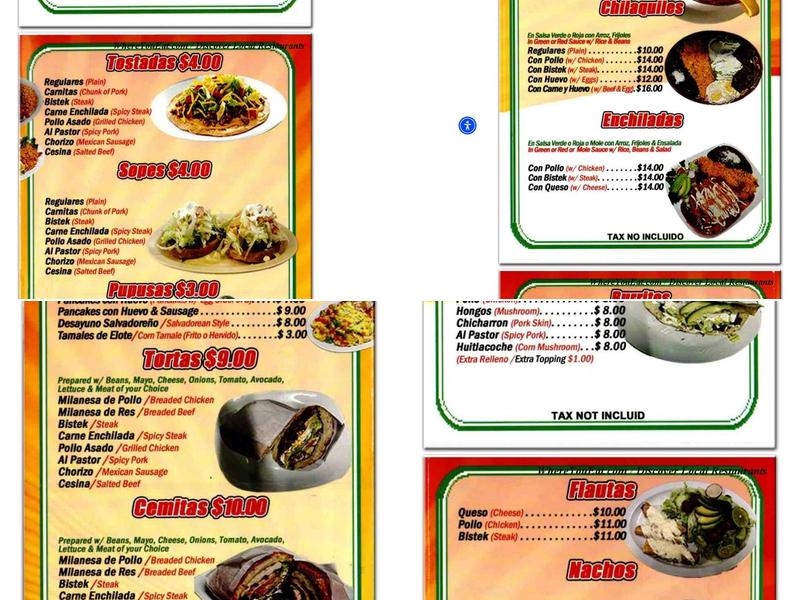 El Viejo John's Menu