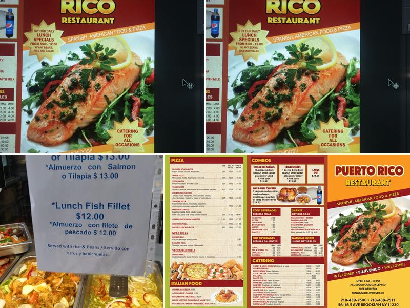 Puerto Rico Menu