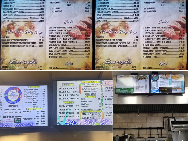 Lems Fishnet Menu