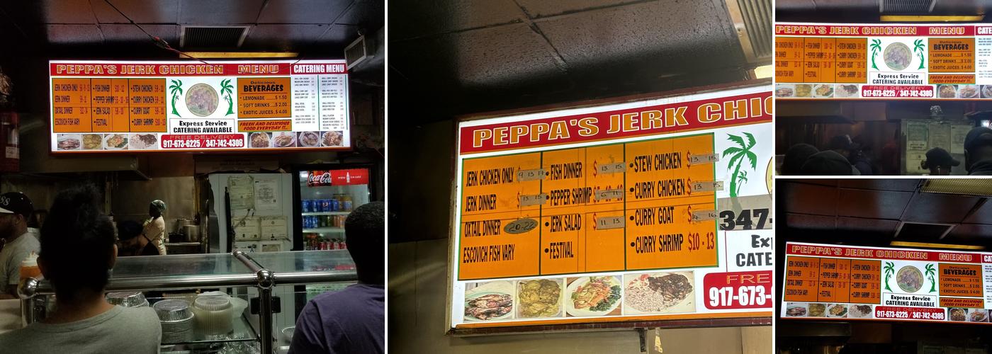 Peppa's Menu