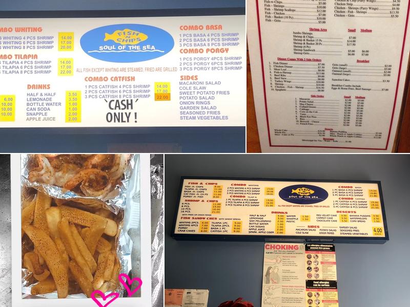 Fish 'N' Chips Soul of the Sea Menu
