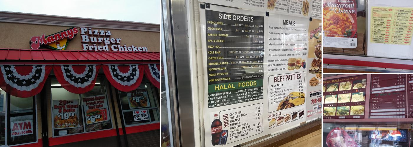 US Fried Chicken Menu