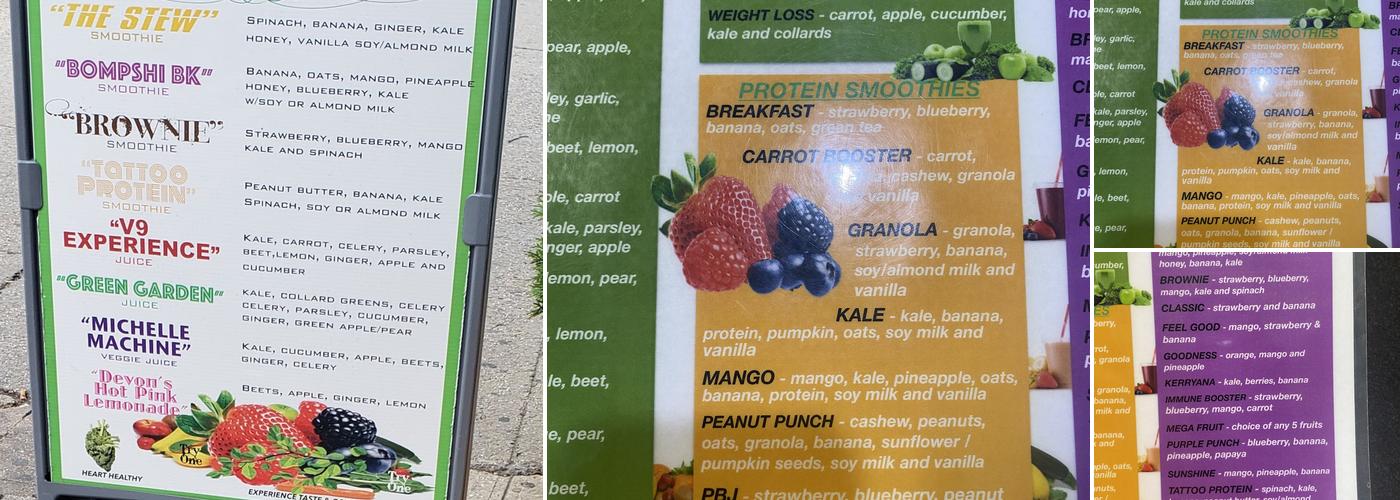 Veggies Menu