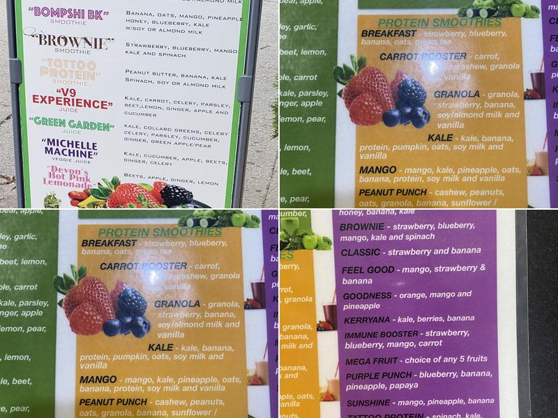 Veggies Menu