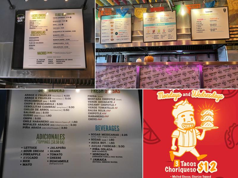 Taco Mix Menu