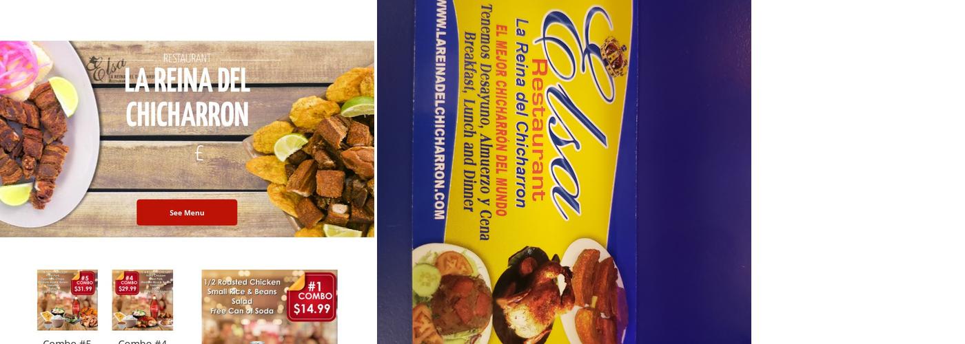 Elsa La Reina Del Chicharron Menu