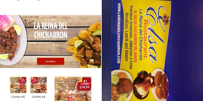 Elsa La Reina Del Chicharron Menu