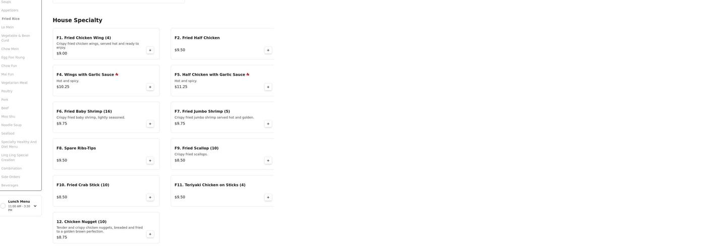 Ling Ling Kitchen Menu