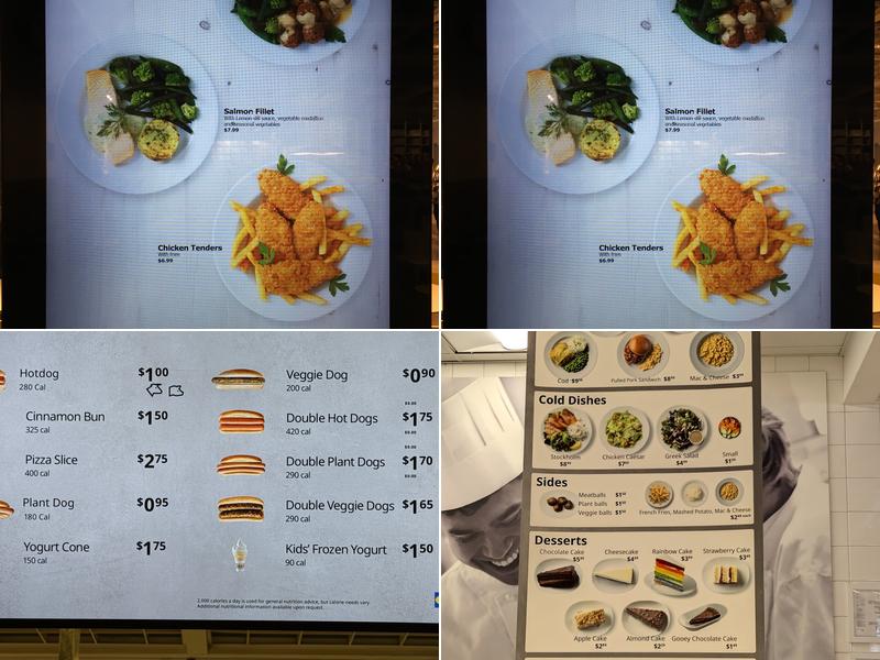 IKEA Restaurant Menu