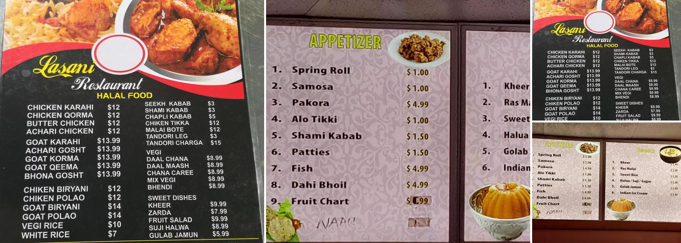 Lasani Menu