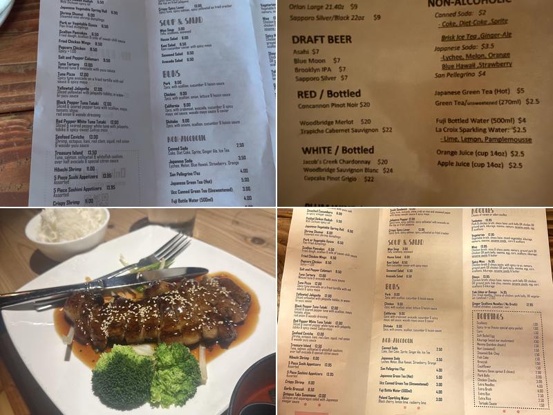 Jin Noodle Sushi Menu