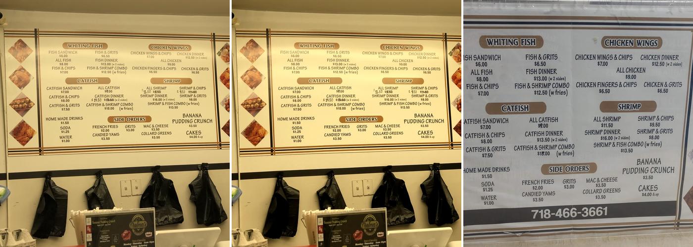 Thelma's Kitchen Menu