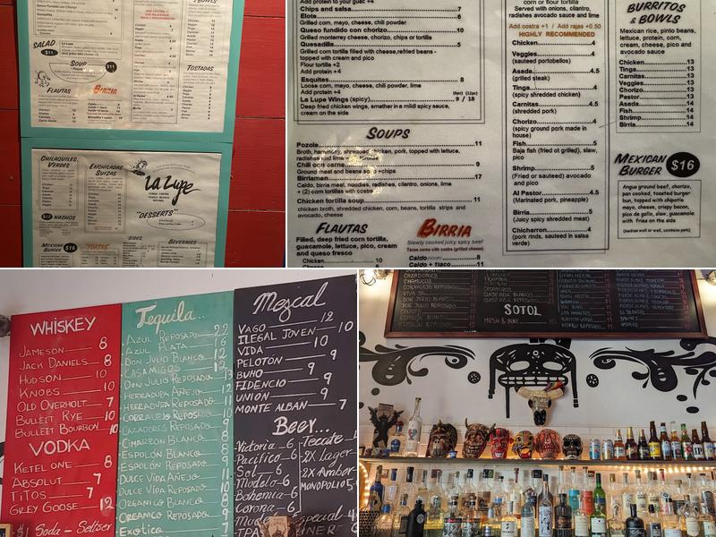 La Lupe Cantina Menu