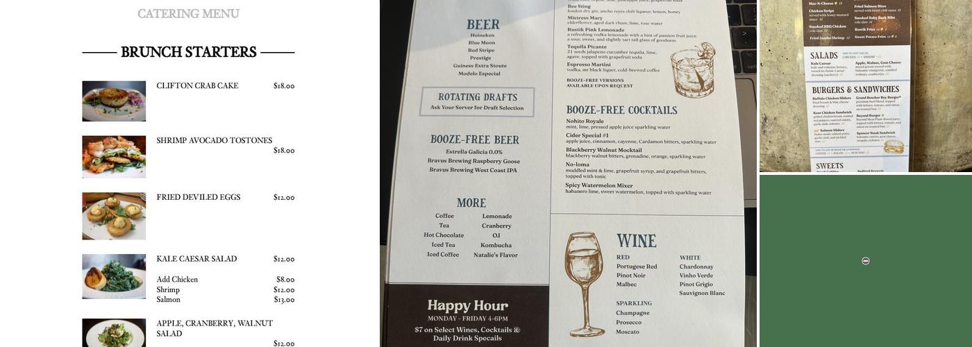 Rustik @ The Navy Yard Menu