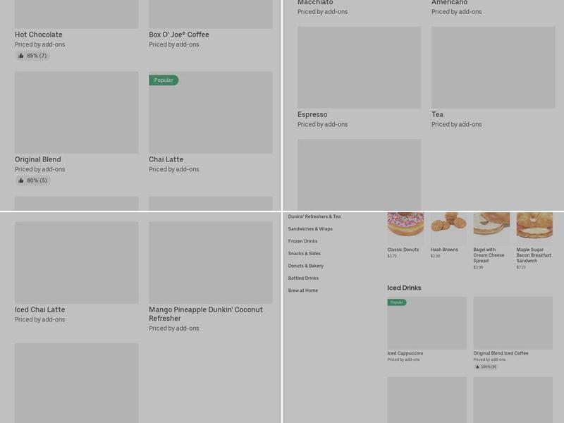 Dunkin' Menu