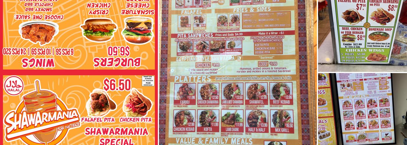 Shawarmania Menu