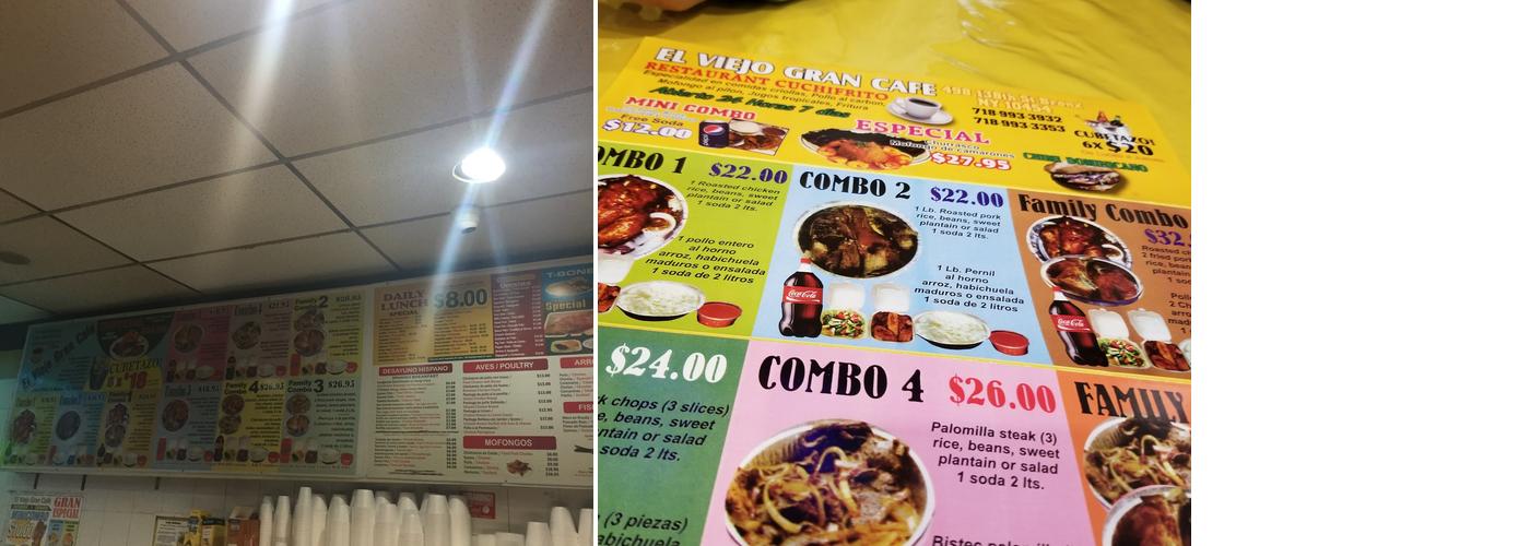 El Viejo Gran Cafe Menu