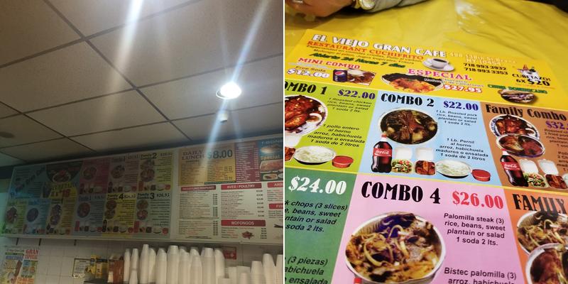 El Viejo Gran Cafe Menu