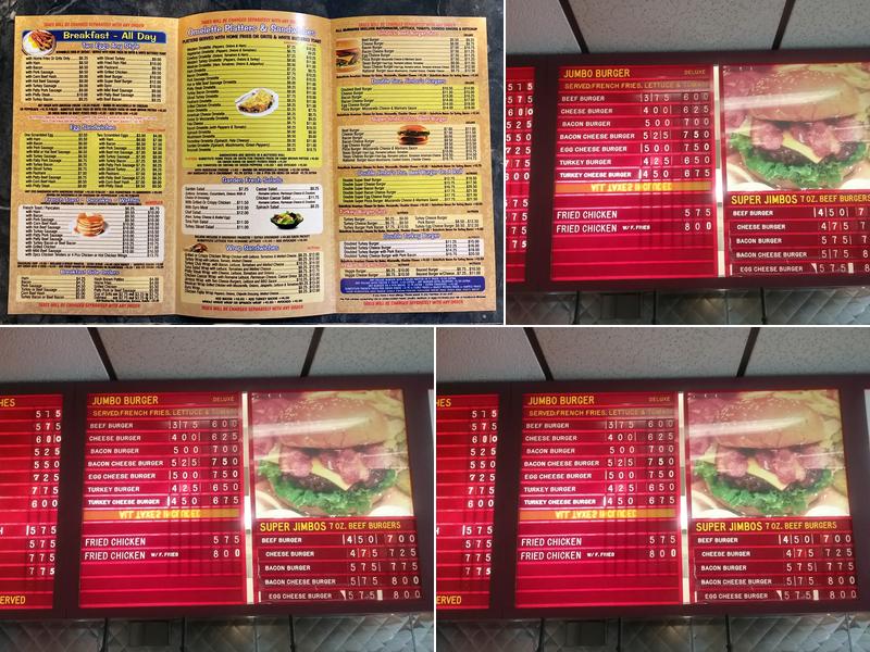 Jimbo's Hamburger Palace Menu