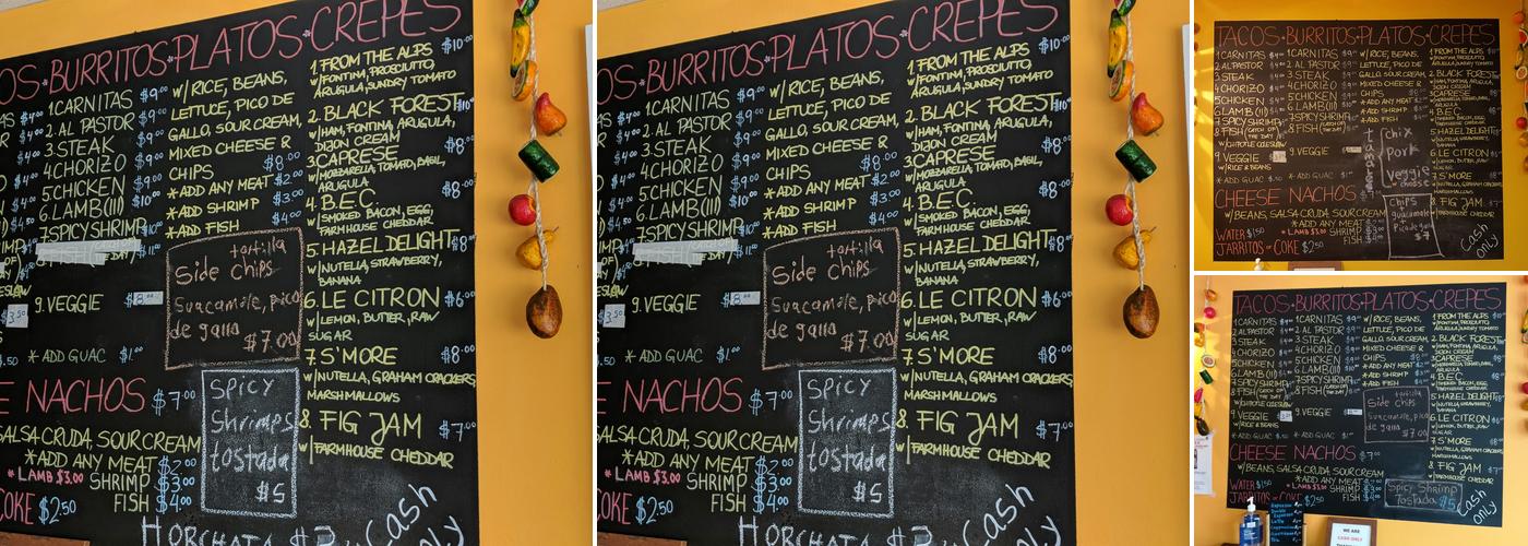 LES Crepes & Taqueria Menu