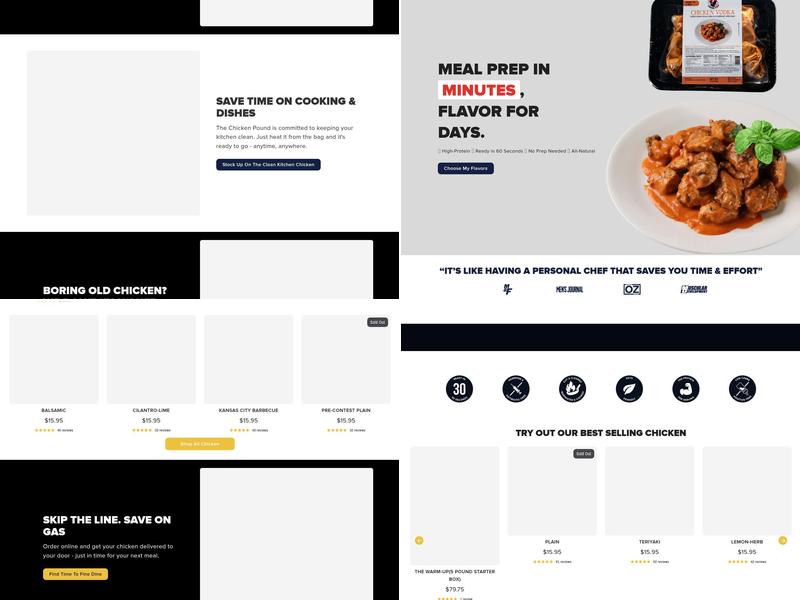 The Chicken Pound Menu