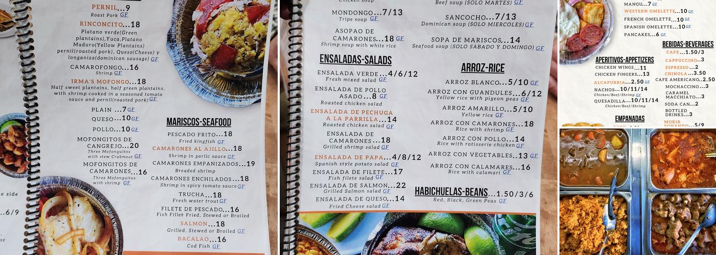 El Rinconcito Menu