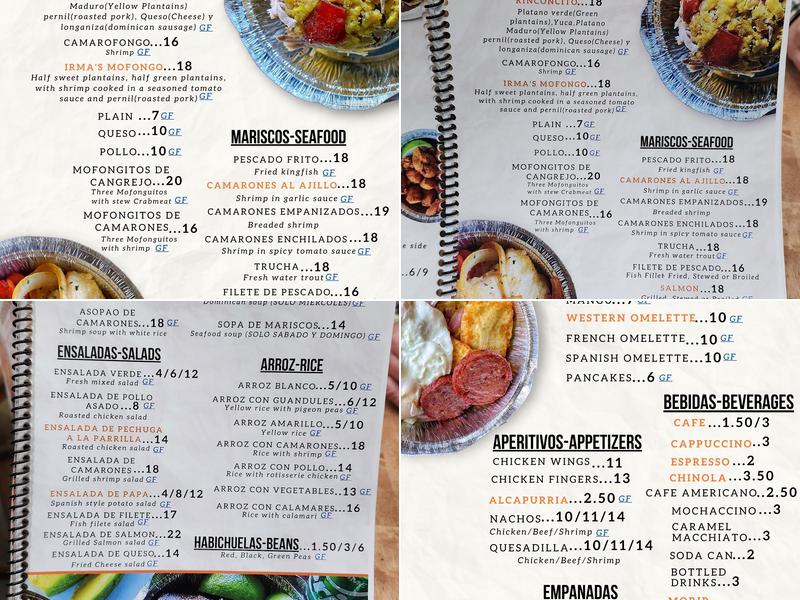 El Rinconcito Menu
